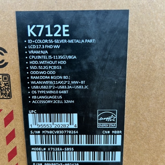 New Asus vivobook K712E - Picture 3 of 4